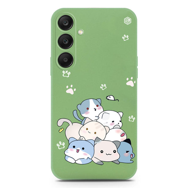 Cute Design Soft Phone Case - Silica Gel Case - LightGreen - Samsung Galaxy S25
