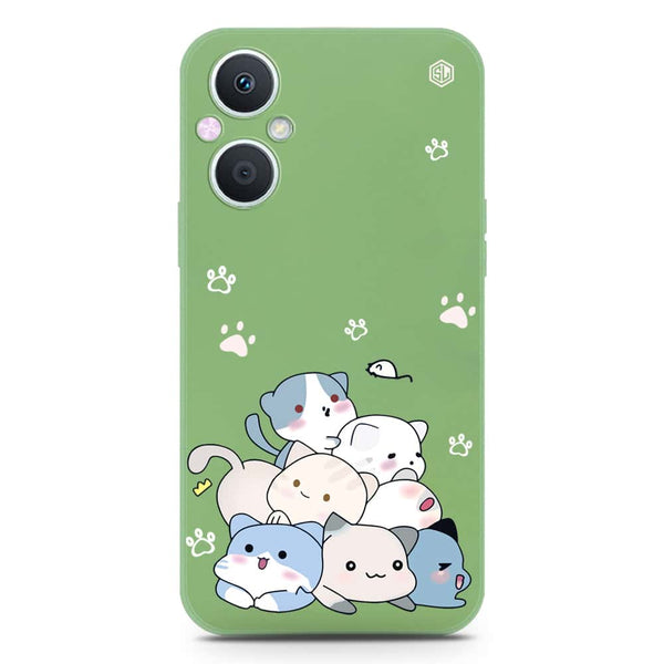 Cute Design Soft Phone Case - Silica Gel Case - LightGreen - OnePlus Nord N20