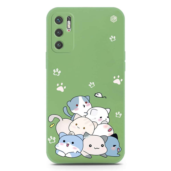 Cute Design Soft Phone Case - Silica Gel Case - LightGreen - Xiaomi Redmi Note 10 5G
