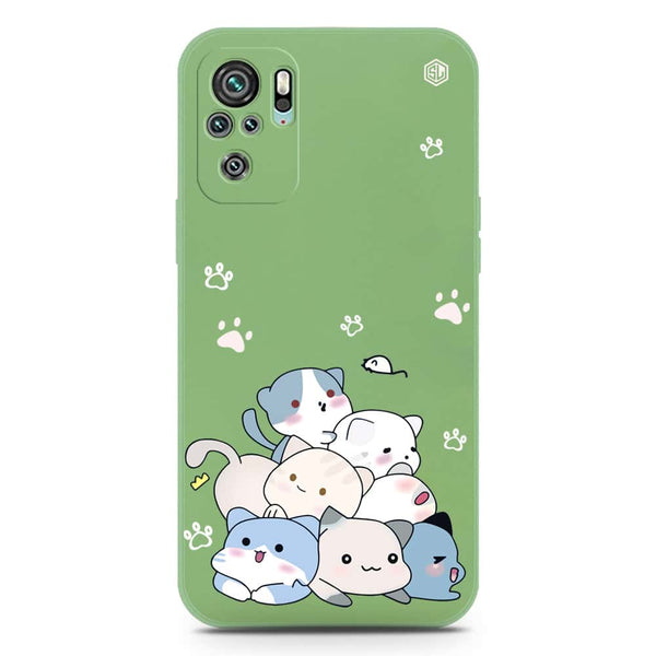 Cute Design Soft Phone Case - Silica Gel Case - LightGreen - Xiaomi Redmi Note 10S