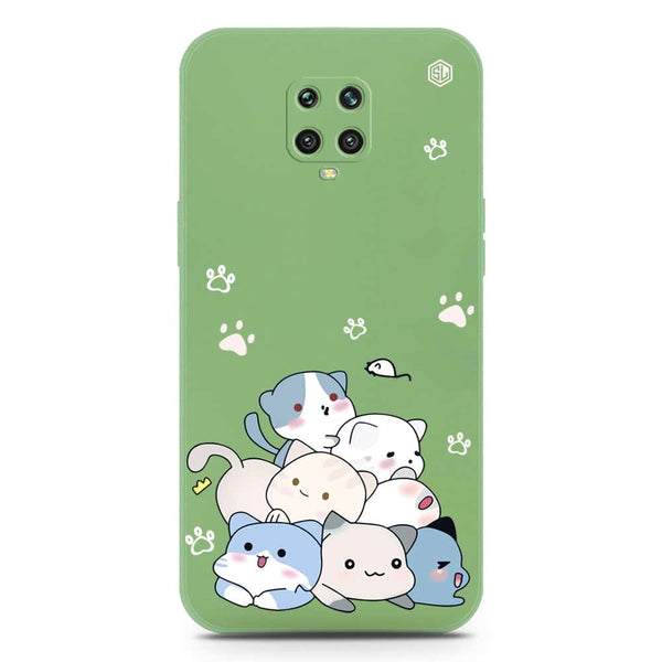 Cute Design Soft Phone Case - Silica Gel Case - LightGreen - Xiaomi Redmi Note 9S