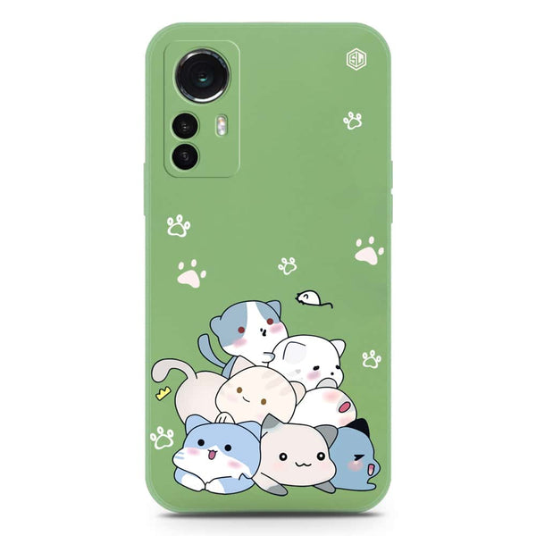 Cute Design Soft Phone Case - Silica Gel Case - LightGreen - Xiaomi 12