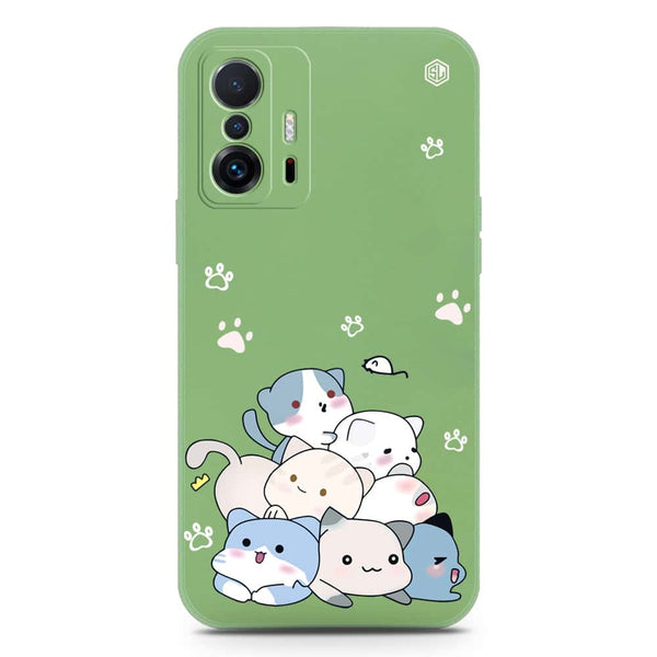 Cute Design Soft Phone Case - Silica Gel Case - LightGreen - Xiaomi 11T Pro