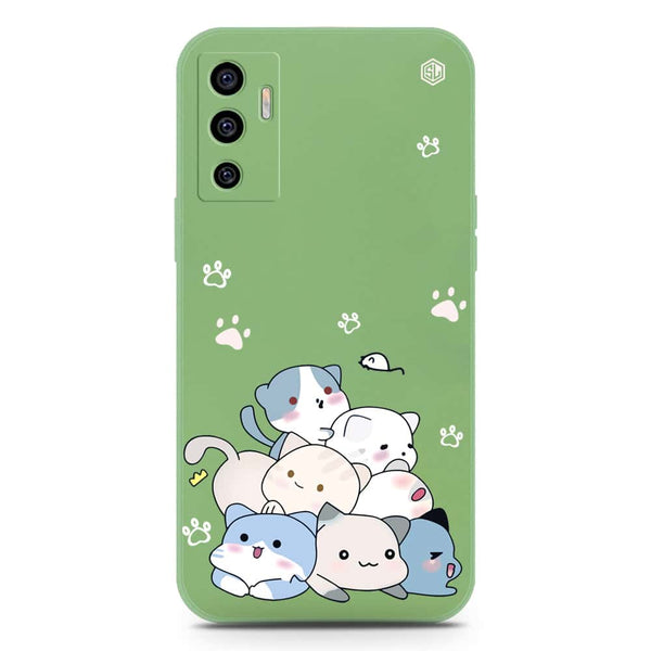 Cute Design Soft Phone Case - Silica Gel Case - LightGreen - Vivo S10e
