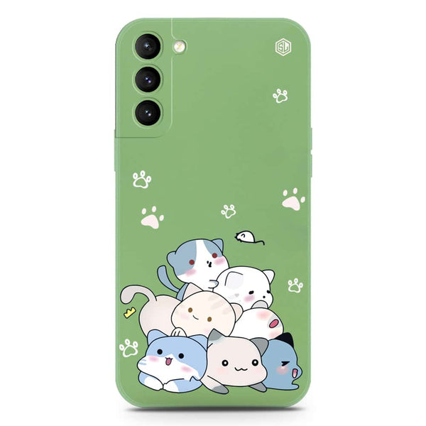 Cute Design Soft Phone Case - Silica Gel Case - LightGreen - Samsung Galaxy S21 FE 5G