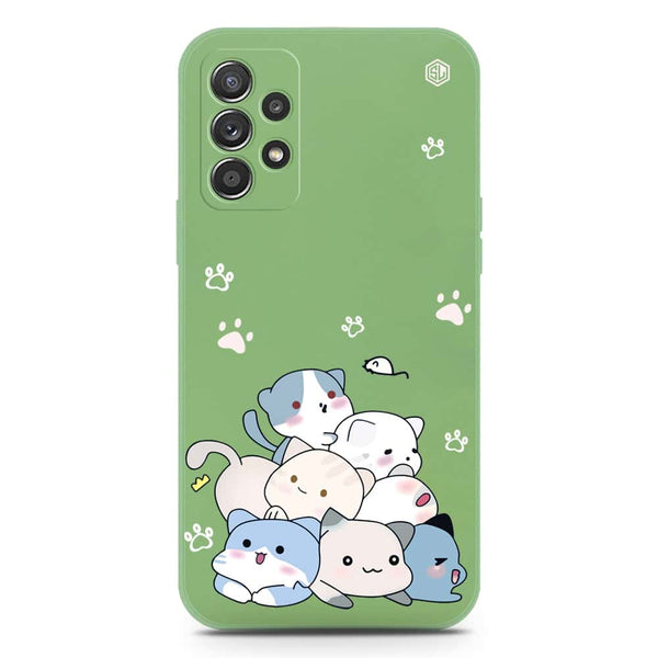 Cute Design Soft Phone Case - Silica Gel Case - LightGreen - Samsung Galaxy A52