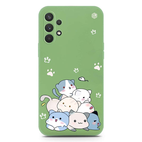 Cute Design Soft Phone Case - Silica Gel Case - LightGreen - Samsung Galaxy A32