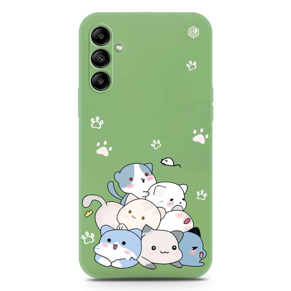 Cute Design Soft Phone Case - Silica Gel Case - LightGreen - Samsung Galaxy A24 4G