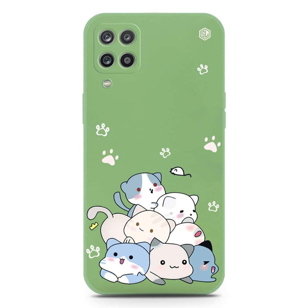 Cute Design Soft Phone Case - Silica Gel Case - LightGreen - Samsung Galaxy A12 Nacho