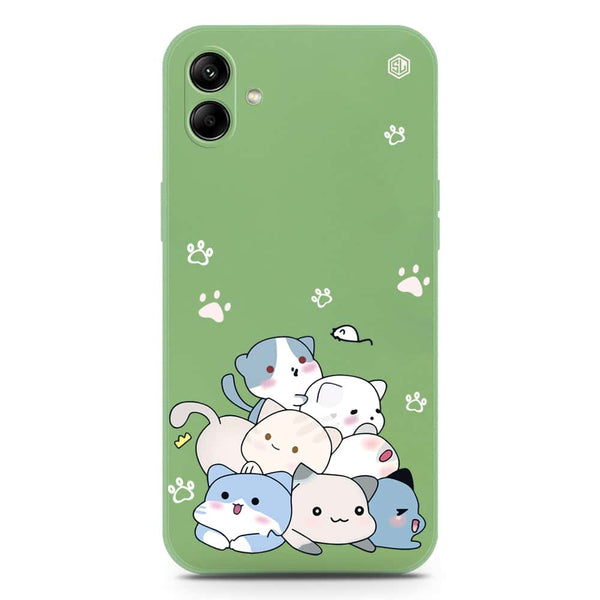 Cute Design Soft Phone Case - Silica Gel Case - LightGreen - Samsung Galaxy A04