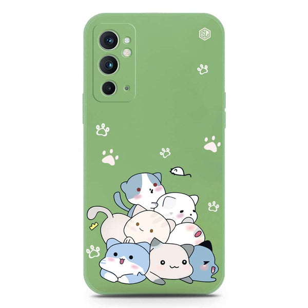 Cute Design Soft Phone Case - Silica Gel Case - LightGreen - OnePlus 9RT 5G
