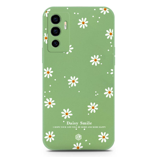 Daisy Smile Design Soft Phone Case - Silica Gel Case - LightGreen - Vivo V23e 5G
