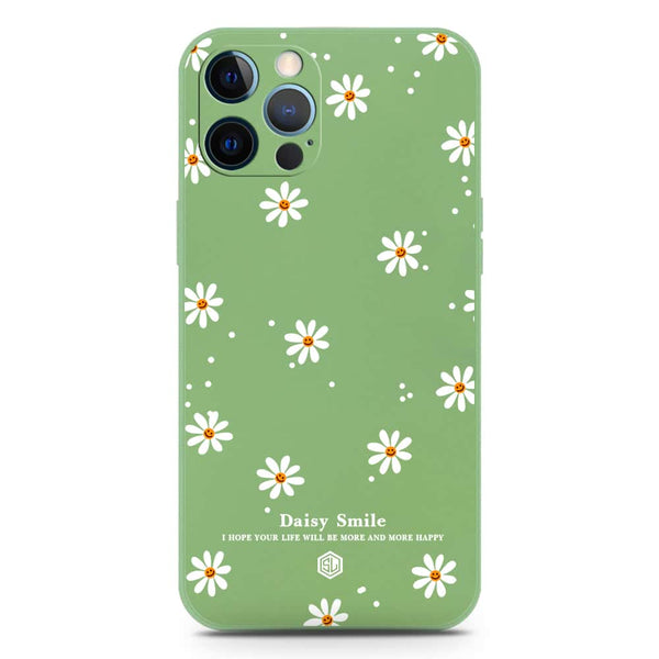 Daisy Smile Design Soft Phone Case - Silica Gel Case - LightGreen - iPhone 12 Pro Max