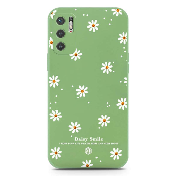 Daisy Smile Design Soft Phone Case - Silica Gel Case - LightGreen - Xiaomi Redmi Note 10 5G