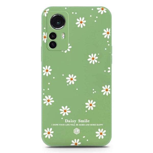 Daisy Smile Design Soft Phone Case - Silica Gel Case - LightGreen - Xiaomi 12S