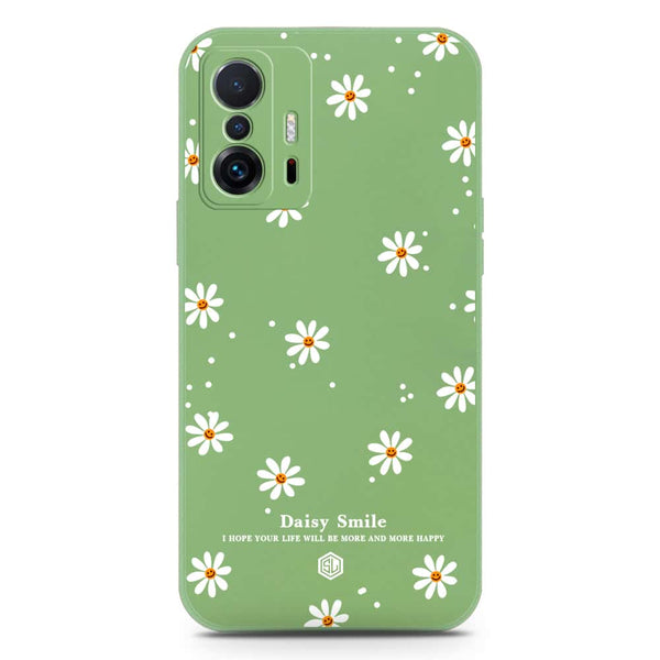 Daisy Smile Design Soft Phone Case - Silica Gel Case - LightGreen - Xiaomi 11T Pro