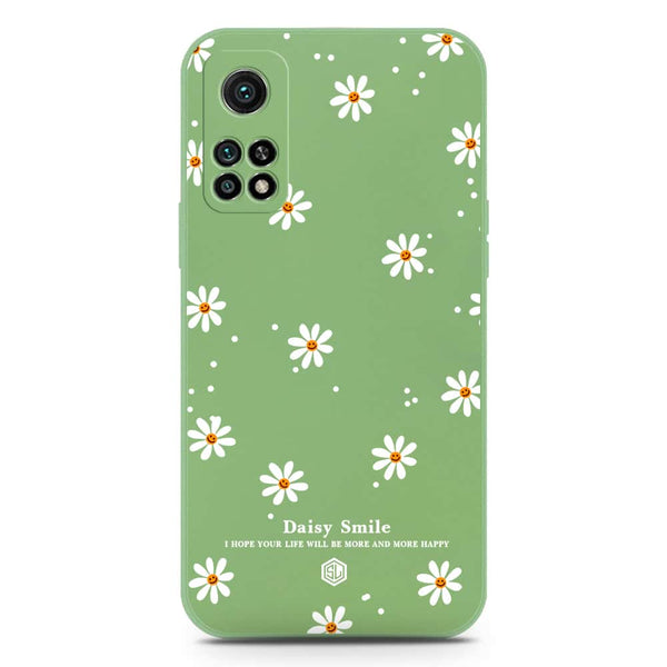 Daisy Smile Design Soft Phone Case - Silica Gel Case - LightGreen - Xiaomi Mi 10T Pro
