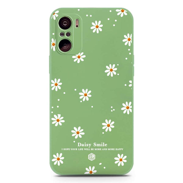 Daisy Smile Design Soft Phone Case - Silica Gel Case - LightGreen - Xiaomi Mi 11i