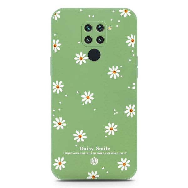 Daisy Smile Design Soft Phone Case - Silica Gel Case - LightGreen - Xiaomi Redmi 10X 4G