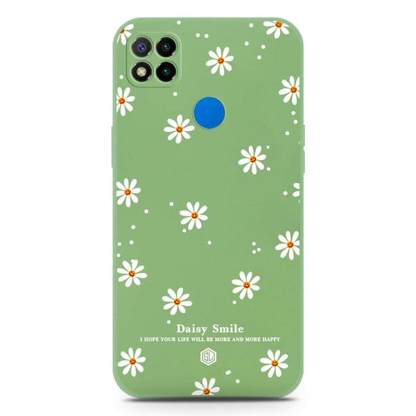 Daisy Smile Design Soft Phone Case - Silica Gel Case - LightGreen - Xiaomi Redmi 10A