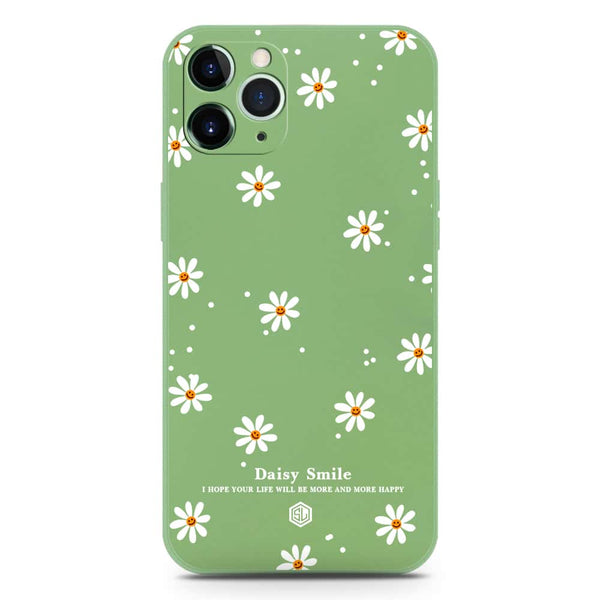 Daisy Smile Design Soft Phone Case - Silica Gel Case - LightGreen - iPhone 11 Pro Max