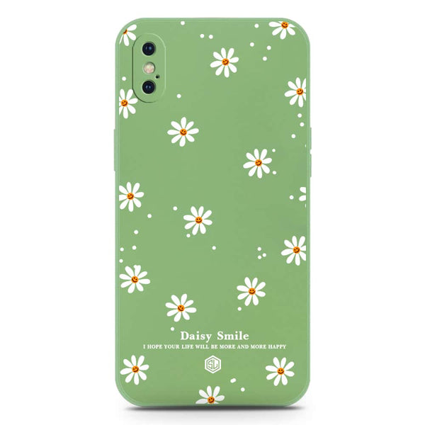 Daisy Smile Design Soft Phone Case - Silica Gel Case - LightGreen - iPhone XS Max