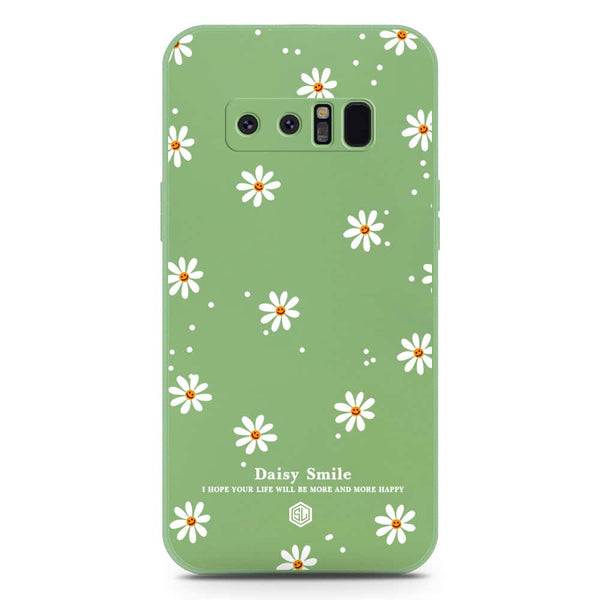 Daisy Smile Design Soft Phone Case - Silica Gel Case - LightGreen - Samsung Galaxy Note 8