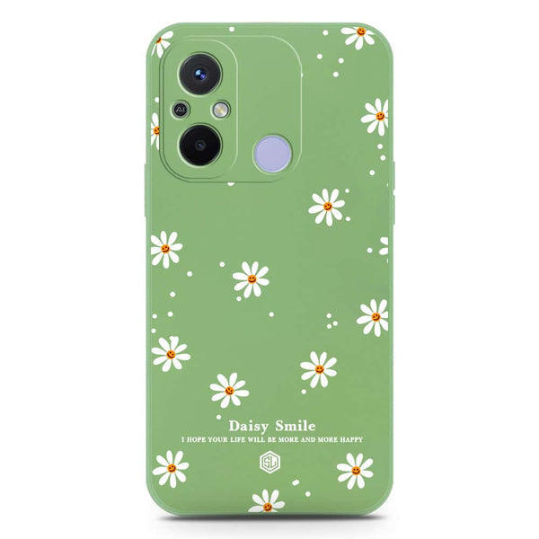 Daisy Smile Design Soft Phone Case - Silica Gel Case - LightGreen - Xiaomi Redmi 12C
