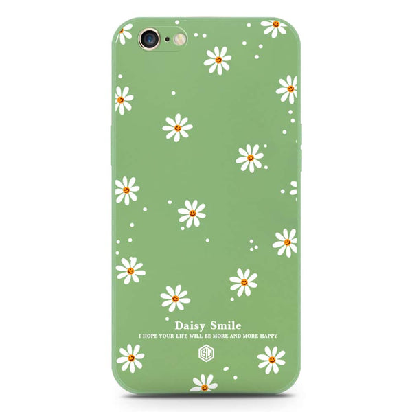 Daisy Smile Design Soft Phone Case - Silica Gel Case - LightGreen - iPhone 6S / 6