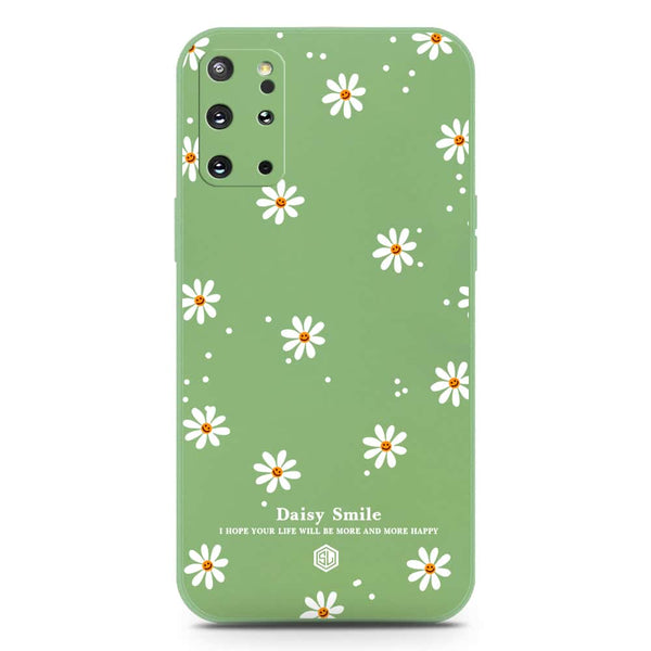 Daisy Smile Design Soft Phone Case - Silica Gel Case - LightGreen - Samsung Galaxy S20 Plus