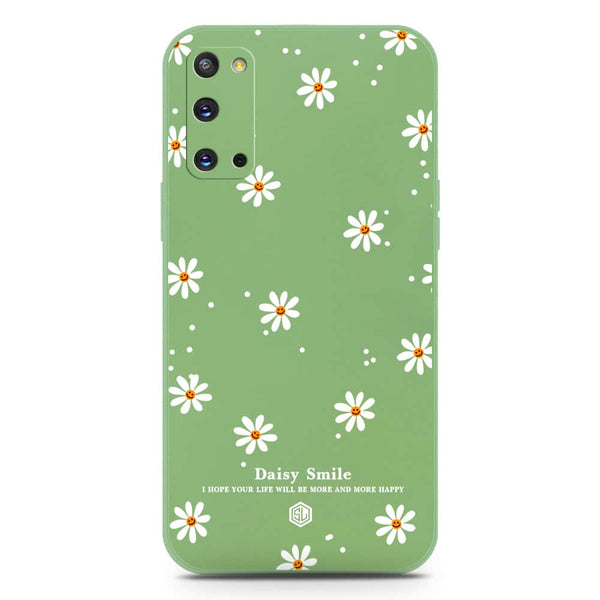 Daisy Smile Design Soft Phone Case - Silica Gel Case - LightGreen - Samsung Galaxy S20