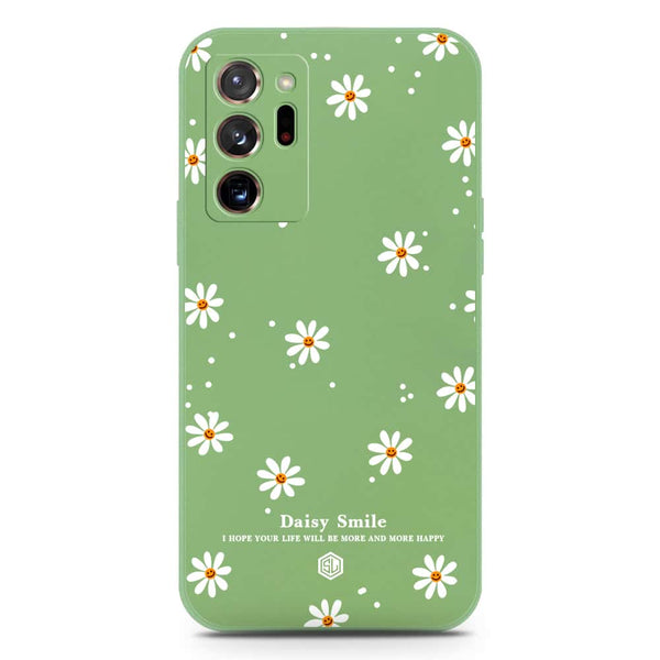 Daisy Smile Design Soft Phone Case - Silica Gel Case - LightGreen - Samsung Galaxy Note 20 Ultra