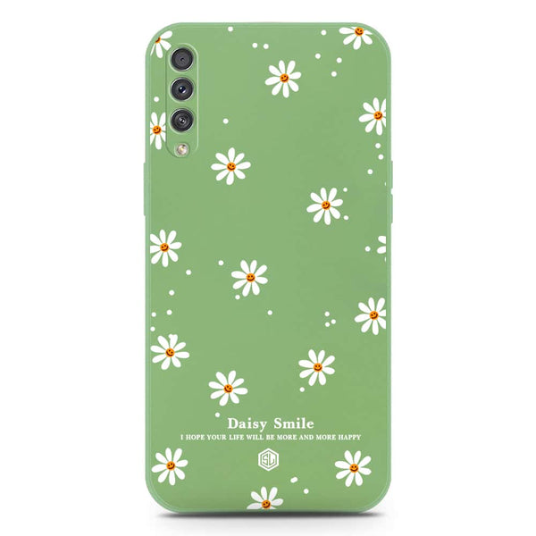 Daisy Smile Design Soft Phone Case - Silica Gel Case - LightGreen - Samsung Galaxy A50