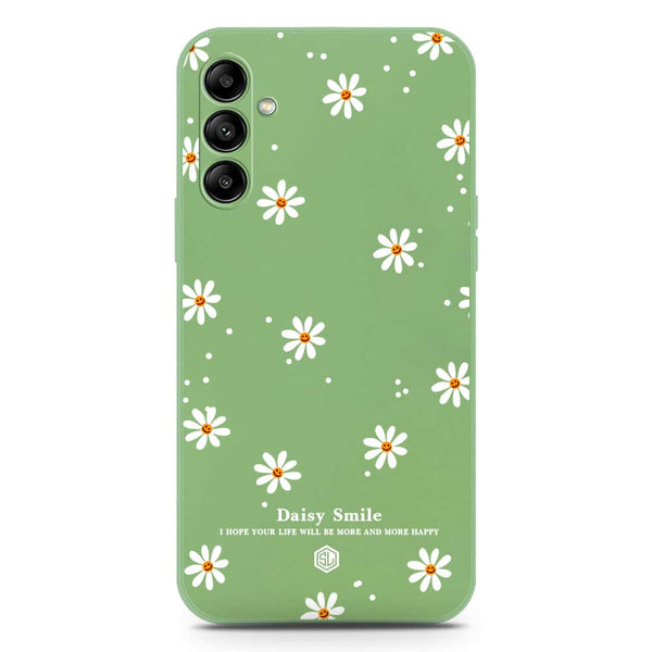 Daisy Smile Design Soft Phone Case - Silica Gel Case - LightGreen - Samsung Galaxy A24 4G