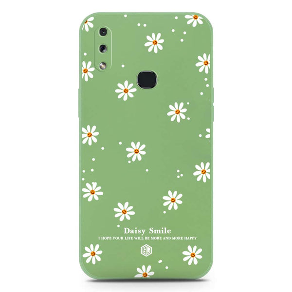 Daisy Smile Design Soft Phone Case - Silica Gel Case - LightGreen - Samsung Galaxy A10s