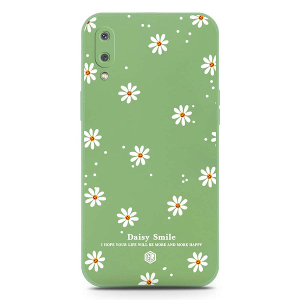 Daisy Smile Design Soft Phone Case - Silica Gel Case - LightGreen - Samsung Galaxy A02