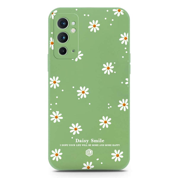 Daisy Smile Design Soft Phone Case - Silica Gel Case - LightGreen - OnePlus 9RT 5G