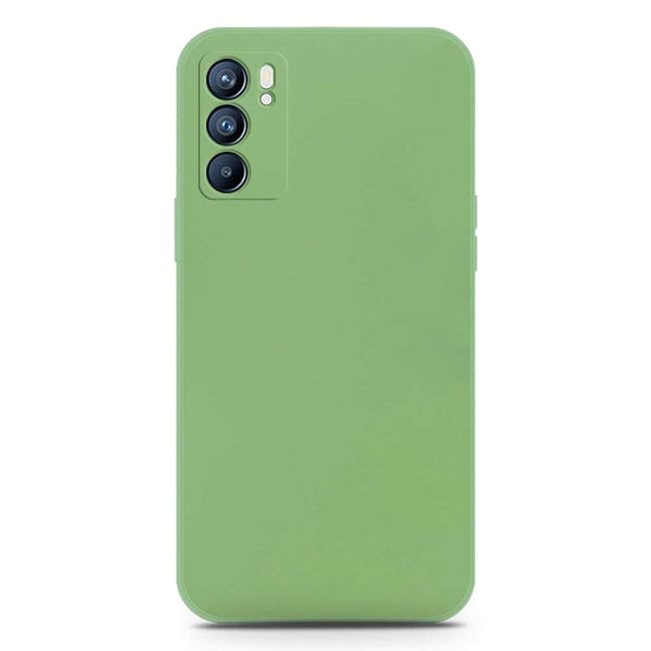 Skinlee Silica Gel Case - LightGreen - Oppo Reno 6 5G