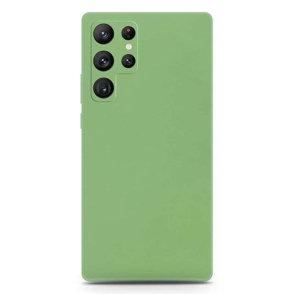 Skinlee Silica Gel Case - LightGreen - Samsung Galaxy S22 Ultra 5G