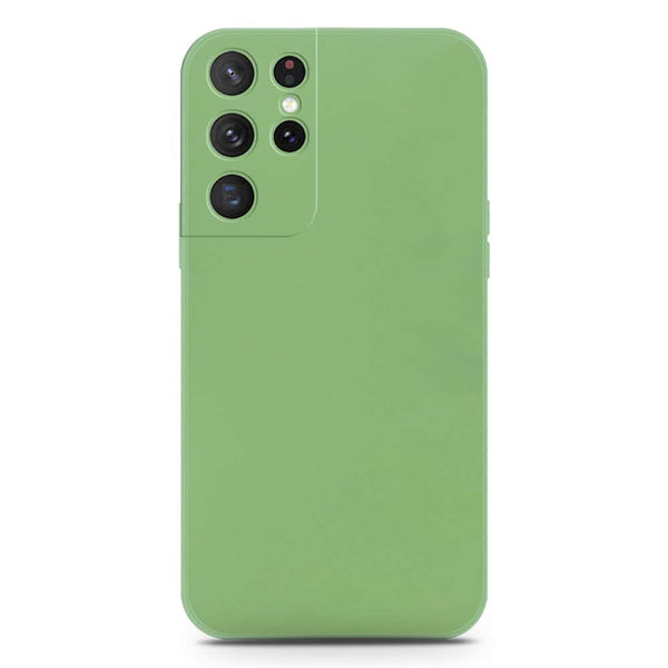 Skinlee Silica Gel Case - LightGreen - Samsung Galaxy S21 Ultra 5G