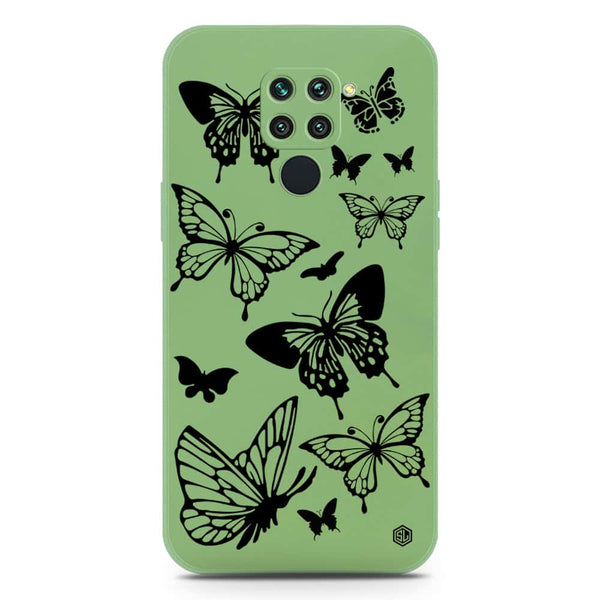 Cute Butterfly Design Soft Phone Case - Silica Gel Case - LightGreen - Xiaomi Redmi 10X 4G