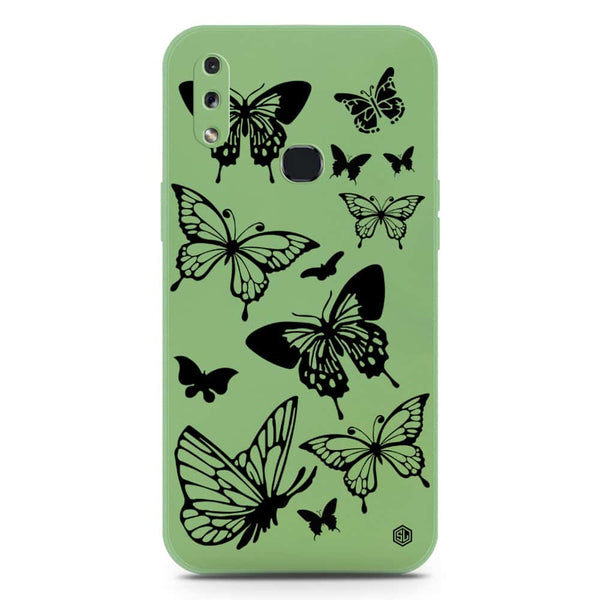 Cute Butterfly Design Soft Phone Case - Silica Gel Case - LightGreen - Samsung Galaxy A10s