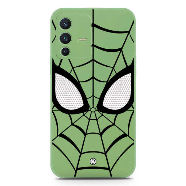 Cool Spider Design Soft Phone Case - Silica Gel Case - LightGreen - Vivo V23 5G
