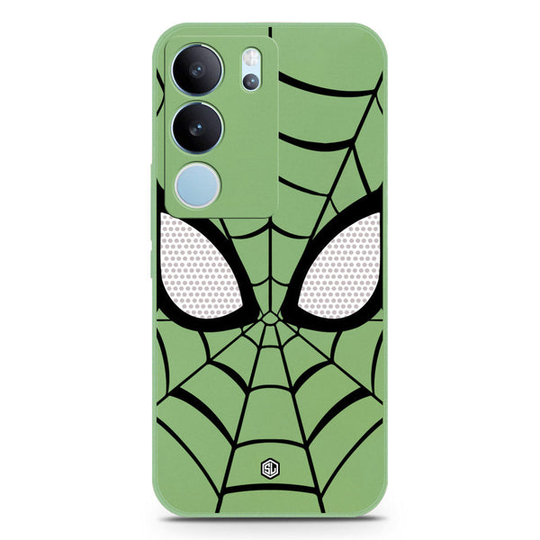 Cool Spider Design Soft Phone Case - Silica Gel Case - LightGreen - Vivo V29