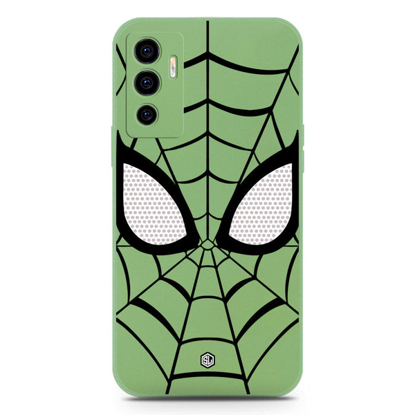Cool Spider Design Soft Phone Case - Silica Gel Case - LightGreen - Vivo V23e 5G