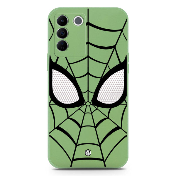 Cool Spider Design Soft Phone Case - Silica Gel Case - LightGreen - Vivo V27e