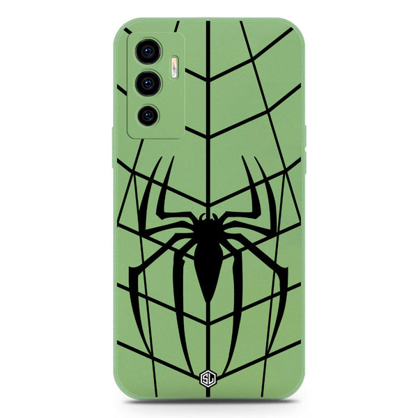 X-Spider Design Soft Phone Case - Silica Gel Case - LightGreen - Vivo V23e 5G