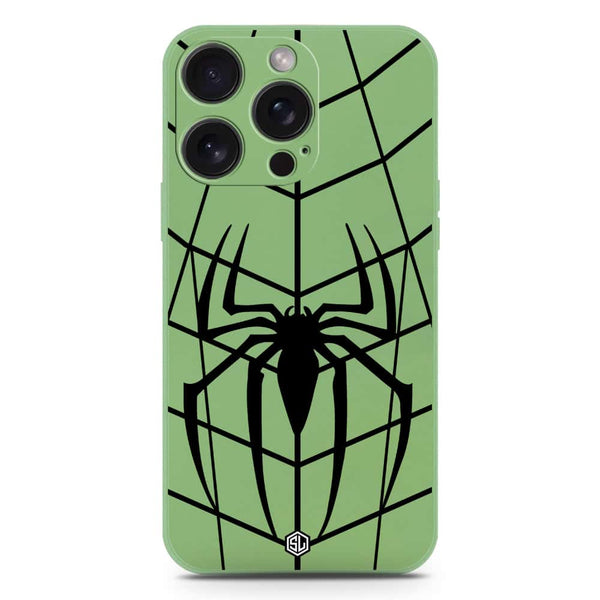 X-Spider Design Soft Phone Case - Silica Gel Case - LightGreen - iPhone 16 Pro Max
