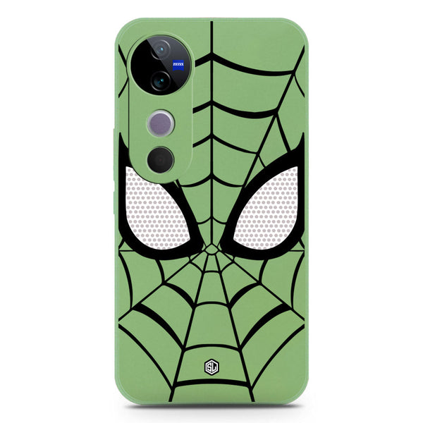 Cool Spider Design Soft Phone Case - Silica Gel Case - LightGreen - Vivo S19