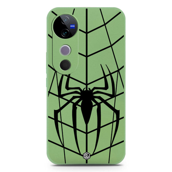 X-Spider Design Soft Phone Case - Silica Gel Case - LightGreen - Vivo V40